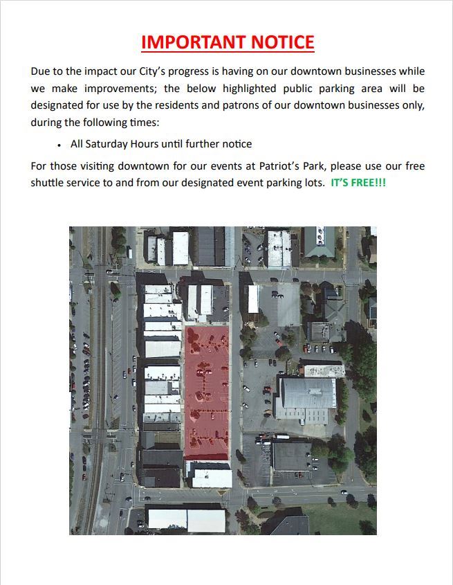 Downtown Parking Restrictions